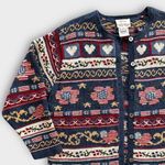 Talbots Vintage Hand Knit Cardigan | Large P | Americana Patriotic Cottagecore Photo 2