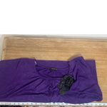 B. Wear Y2K  Purple‎ Sparkle Blouse XL Flower Applique Party Top Women's Photo 4