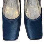 Nina Women's Blue Satin Block Heels Size 8M Formal Y2K 90s Photo 2