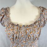 H&M ditsy floral milkmaid empire waist midid dress size medium Photo 2