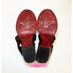 FREEBIRD by Steven Freebird Steven Moonstar Leather Star Cut-Outs Distressed Low Heeled Slides Edgy Photo 8