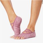 ToeSox Elle Tec Half Toe Grip Socks in power Pink Photo 2