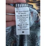 LuLaRoe Julia Dress Women's Size Medium Blue Peacock Knee Length Midi Colorful Photo 6