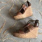 Jimmy Choo | Nelson 100 mm Tan Leather Cork Wedges 35.5 Photo 4