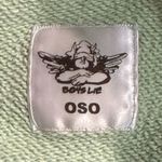 Boys Lie Rare GET BLOCKED MINT GREEN Sweatshirt Graphic Oversized HOODIE OS Photo 4