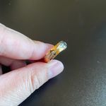 infinity 6mm golden X promise ring Photo 7