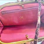 SMCo Vintage Red Purple Velvet Small Shoulder Clutch Snap Closure Photo 3