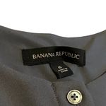 Banana Republic Grey Crepe Sleeveless Dress Button-Front Pleated Size 6 Women's Photo 10