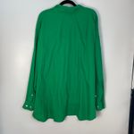 Wilfred Free Women's Green Cotton Long Sleeve Button Down Shirt Top Size 2XL Photo 9