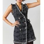 Miami  Chic Black Tweed Sleeveless Vest Dress size xl a-44 Photo 2
