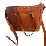 Patricia Nash NWOT Gava Tote in Tan Italian Leather Photo 1