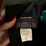 Vintage Velvet Party Cocktail Mini Dress Black green Size 5 Photo 2