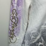 Ed Hardy Don  Christian Audigier White Butterfly Hoodie Sweater Size Small Y2K Photo 4
