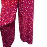 Madewell Red Prairie Poses Ruched Wide Leg Spaghetti Strap Jumpsuit Size 2 Photo 7