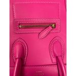 CELINE  Nano Luggage Pink Leather Wing-Side Mini Handheld Crossbody Handbag Photo 9