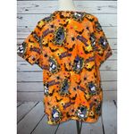 Disney Scrub Top Happy Halloween Plus size 3X 3XL Vneck Mickey Mouse Shirt Photo 8