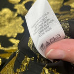 Jessica London Y2K Gold Womens Top Sz 18 Mob Wife Holiday Glam Floral Sheer Date Photo 10