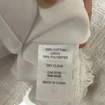 Carolina belle Montreal Womens Sz M White Edgy Tweed Frayed Trim Moto Jacket Photo 6