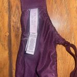 Victoria's Secret Deep Purple/burgundy Lace padded push up bra underwire 36DD Photo 5