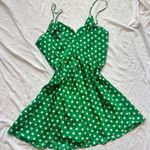 Victoria's Secret Gold Label Vintage 90’s Green and White Polka Dot Mini Dress Photo 4