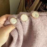 ZARA  Button Shoulder Cropped Knit Top Lilac Size Small Photo 2