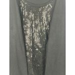 Fashion Bug Women’s 3X Black Attached Sequin Tank Top Cardigan Knit Sweater Photo 3