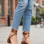 Schutz Nicky Mid Nappa Leather Sandals By  Size 7 Photo 0