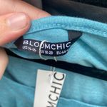 BloomChic Blue Pleated Sleeveless Tank Top Size 14 Photo 2