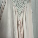 Vintage Lucie Ann 1970’s Light Pale Pink & Lace Flower Nightgown Dress Size L Photo 4