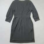 David Meister Heather Gray Silver-toned Disc Trim Jersey Fit & Flare Dress 6 Photo 6