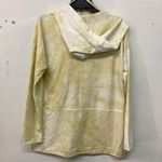 MELLODAY  Womens Yellow Tie Dye Pullover Tunic V Neck Hoodie Photo 2