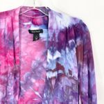 White House | Black Market  Small Shrug Handmade Tie Dye Cardigan Purple‎ Pink 1305 Photo 4