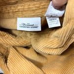 Vermont Country Store Brown Mustard Corduroy Shirt Dress With Packets Size S Tan Photo 10