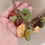 Cha Cha Boho Hippie Festive Mix Stone and Metal  Charms Coachella Necklace Photo 6