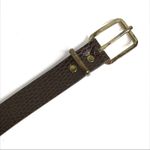 3/$30 Brown Snakeskin Skinny Belt w/Gold Buckle Photo 3
