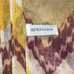 Boho Yellow & Maroon Zig Zag Geometric Scarf Wrap Photo 4