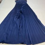 One33 Social Pleated Jumpsuit Size 0 Blue Photo 3