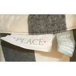 Place Plaid Black and White Long Sleeve Collared Flannel Dress Women's Sz XS Photo 12