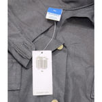 Old Navy Maxi Shirt Dress Black Rayon Blend Lagenlook Minimalist Pockets XL New Photo 4