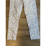 Soft Surroundings Medium Floral Print Blue White SUPERLA Slim Leg Ankle Pants Photo 11