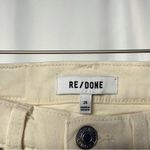 RE/DONE 70s High Rise Stove Pipe Jean in Vintage White Size 25 Photo 4