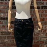 EXPRESS  black pencil denim midi skirt / 6 / Excellent condition Photo 5