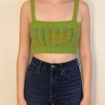 Cider  Size Small Green Crochet Crop Top New With Tags Photo 0