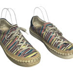 Sam Edelman  Kavi Stripes Canvas colorful sneaker size 8.5 Photo 0