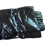 Duvetica Black Patent Real Down Coat Jacket Snap Photo 6