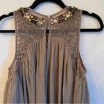 Moulinette Soeurs Swingy Sleeveless Sonora Dress Gray with Collar Embellishment Photo 10