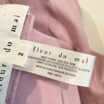 Flour Du Mal Silk Satin Mesh Twist Mini Dress Party Cocktail Luxury Wedding 2 Purple Photo 6