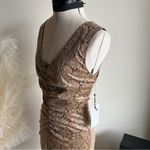 Revolve NWT  Sleeveless Neutral Tan Snake Mini Dress Photo 4