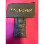 Zac Posen  Red Sheath Dress Puff Sleeve classic elegant designer capsule silk 10 Photo 5