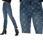 Juicy Couture NWT Venice Crown-Print Straight Jeans Photo 1